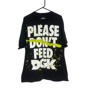 Kayo DGK Beast Black T Shirt "Please Don't Feed DGK" Sz XL Corp Graphic
